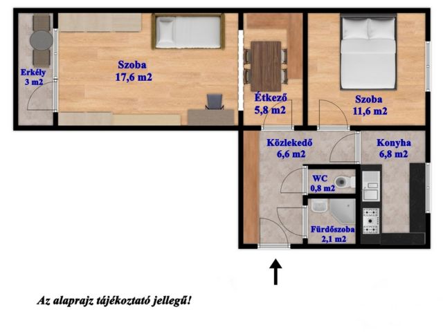 Költözhető magas földszinti lakás Békésen