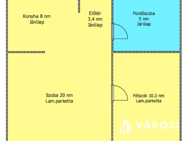 Belvárosban frissen felújított 1+1 félszobás lakás eladó!